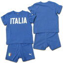 【オリジナルナンバー加工対応】 イタリアサッカー協会 インファント・上下セット(青) PUMA【メール便送料無料】