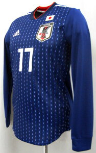 【一般市販なし】2018 日本代表 ホーム(紺) オーセンティック 長袖 #17 KUBO 久保建英選手 adidasネット通販 サッカー 用品 セール
