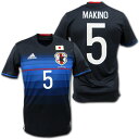 日本代表 16/18 ホーム(紺) #5 MAKINO adidas