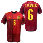 【EURO2020モデル】　2020　スペイン代表　ホーム（赤）　＃6　D.CEBALLOS　ダニ・セバージョス　adidas