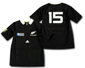 【ナンバー無料】　ラグビーワールドカップ2011　ニュージーランド代表　オールブラックス　子供用　adidas　【メール便送料無料】