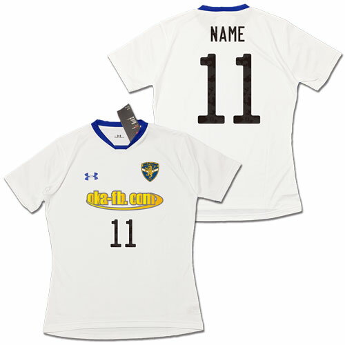 【加工対応可能】 サッカーユニフォーム・白 アンダーアーマー 【メール便送料無料】【定価: 3850円】ネット注文 サッカー 用品 セール