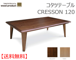 【ポイント10倍】【Takatatsu&Co.】コタツテーブルクレソン120【送料無料】【お取り寄せ品】