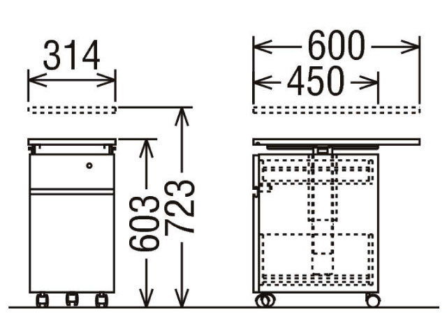 カリモク ワゴン(幅31cm) ユーティリティプラス SS0475 組合せ型デスク デスク奥行60cm専用 カリモク家具 Karimoku 正規販売店 国産家具【送料無料】【お取り寄せ品】【商品代引き不可】【実店舗有り・カリモクギャラリー指定店・カリモク家具ならお任せください】