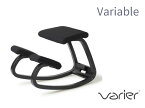 VARIER ヴァリエール バランスチェア バリアブル 木部/ブラック・張地/KvadraRE0194 【正規取扱販売店】【お取り寄せ品】子供椅子 子ども椅子 大人から子供までつかえる 在宅ワーク向け 北欧デザイン 人間工学の理想的なS字姿勢【送料無料】