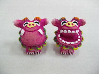 米子焼パプリカ　赤　シーサーSサイズ