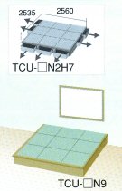 箱畳 ユニット畳 収納 【楽座(プランU-4)四畳半畳タイプ引出7台付き】TCU-□N2H7