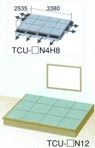 箱畳 ユニット畳 収納 【楽座(プランU-5)六畳タイプ引出なし】TCU-□N12