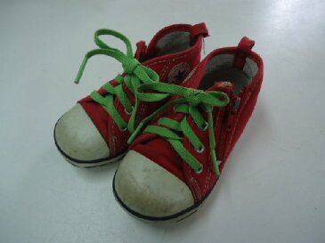 【中古】【あす楽可】【CONVERSE ALL STAR】コンバース☆キッズ・ベビー スニーカー☆レッド☆14cm