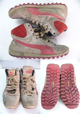 ★ボリューム感【PUMA/プーマ】26cm□MARYTO HI/マリトハイ□PX2248-8385□スエードスニーカー□グレー系□ごつめ□一部難あり格安♪【中古】【あす楽可】