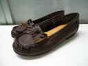 【中古】【あす楽可】☆ふかふかインソール♪☆LOCOMO(ロモコ)☆モカシン風ローファーパンプス☆ダークブラウン☆Sサイズ(22〜22.5cm相当)☆ヒール高:...