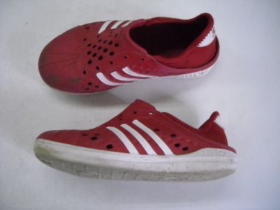 【中古】【あす楽】adidas コートアダプト K G52603 00【アディダス】■サンダル■キッズ■19.5cm■レッド×ホワイト■驚きの軽さ♪