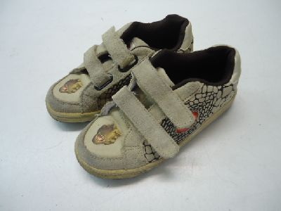 【中古】【あす楽可】DINOSOLES【ダイナソールズ】■キッズ■スニーカー■US1(21.0cm程度)■ベージュ×ブラック×ブラウン■恐竜好きのお子様にピッタリです♪