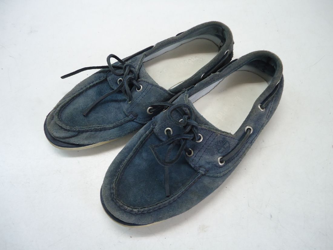 【中古】【あす楽可】Timberland【ティーンバランド】■メンズ■デッキシューズ■8(26.0〜26.5cm程度)■ネイビー■カジュアルなデザインで普段使い...