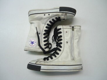 【中古】【あす楽可】CONVERSE【コンバース】■キッズ■2WAYスニーカー■20.0cm■ホワイト×ブラック■折り返して2WAYで楽しめるキャンバススニーカーです♪