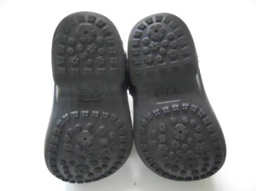 【中古】【あす楽可】◎大人気ブランド★☆★CROCS/クロックス▼キッズボア付きブーツ▼C10.11/17.5cm▼ブラック▼クロスライト×ボア▼防寒▼