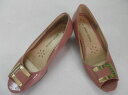 【中古】【あす楽可】◎美品★☆★meili-doll▼レディースオープントゥパンプス▼S/22.0-22.5cm程度▼ピンク▼大人フェミニンな一足▼