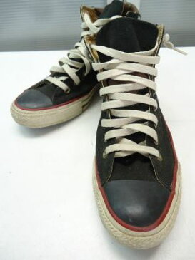 【中古】【あす楽可】CONVERSE/コンバース■ALL STAR/オールスター/ハイカットスニーカー■91/2/28.0cm/US9.5■ブラック×ブラウン×レッド■1106■シンプルで履きやすい一足♪