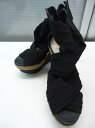 【中古】【あす楽可】ROSESSENSCE/ローズエッセンス■ウェッジソールサンダル■M(23.0cm〜23.5cm程度)■ブラック×ベージュ■RE9217■シンプルで履きやすく、夏らしさもある一足♪(4)