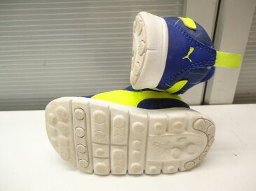 PUMA/プーマ■12.0cm/UK3/EUR19/US4C■BAO 2 MARBLE Inf バオ 2 マーブル インファント ベビー キッズ シューズ スニーカー 189123-01■BLUE/ブルー/青色■嬉しいスリッポンタイプで脱ぎ履きさせるのも簡単◎【中古】