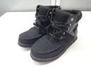 BACKS/バックス■23.0cm程度■コンビ素材 ハイカットスニーカー シューズ■BLACK/ブラック/黒■軽量◎踵部分の刺繍がポイント☆【中古】