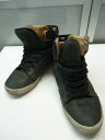 【中古】【あす楽可】SUPRA/スープラ■MUSKA 001 マスカ/レザースニーカー■28.0cm/US10/UK9/EU44■カーキ×ブラック■かかと部分に...