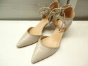 Franco Sarto/フランコサルト■23.5cm/US6.5M/UK4.5/EUR36.5■Women's Darlis Dress Pump ウィメンズ ダリス ドレス パンプス レースアップ 編み上げ セパレート ポインテッドトゥパンプス■BEIGE/ベージュ■リボンがワンポイント☆【中古】(4)