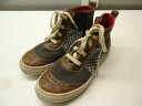 【中古】any Casual Mind By WIZ/エニィ■レディースカジュアルスニーカー■S(22.0cm〜22.5cm程度)■マルチカラー■生地を繋ぎ合わ...