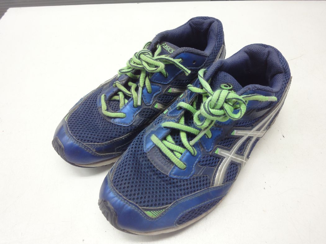 asics/アシックス■24.0cm/US51/2/EURO38■LAZERBEAM RC レーザービーム ランニングシューズ キッズ ジュニア ローカット スニーカー カジュアル■Blue/Silver ブルー/シルバー■2018年SSモデル☆【中古】