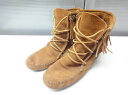 MINNETONKA/~lgJ7(24.0cm)Double Fringe Tramper Boot _u tW gp[ u[c 622 [XAbv ҂ݏグ V[g AN XG[h u[cVRv({vXG[h)h~jJayÁz