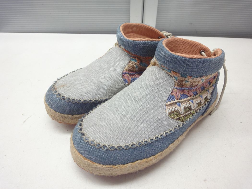 flower market/フラワーマーケット■LL(25.0cm)■レディース ショートブーツ 42034■BLUE/ブルー/青■カラ..