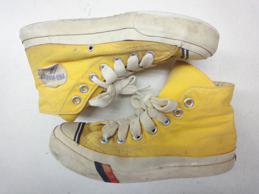 PRO-Keds/プロケッズ■4(23.0cm程度)■ミッドカット スニーカー シューズ MK 258■YELLOW/イエロー/黄■コロンビア製☆【中古】