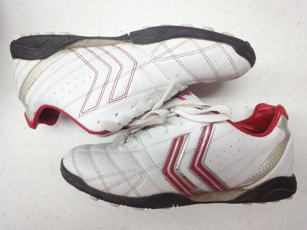 hummel/ヒュンメル■22.0cm■コルスコ TS TF ジュニア キッズ サッカー トレーニング シューズ ローカットスニーカー HJS2105 1209 SI 28950■ホワイト/レッド■2010年3月発売モデル☆初-中級者向け◎通販 サッカー 用品 セール