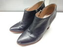 carino/カリーノ■37(23.5cm程度)■MARIAN マリアン サイドジップ ファスナー ブーティ アンクル丈 ブーツ■BLACK/ブラック/黒■スペイン製☆【中古】