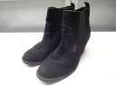 H&M/エイチアンドエム■26.0cm/EUR41/US9.5/CN260(1.5)■スエード チャンキーヒール ショート サイドゴアブーツ 661532■BL...