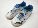 MIZUNO/ミズノ 20cm/US2/UK1/EURO32.5/BRA29 REBULA 3 SELECT Jr IN サッカートレーニングシューズ ジュニア P1GG196509 09:ホワイト ブラック ブルー メモリーフォームスポンジ採用のレビュラ…