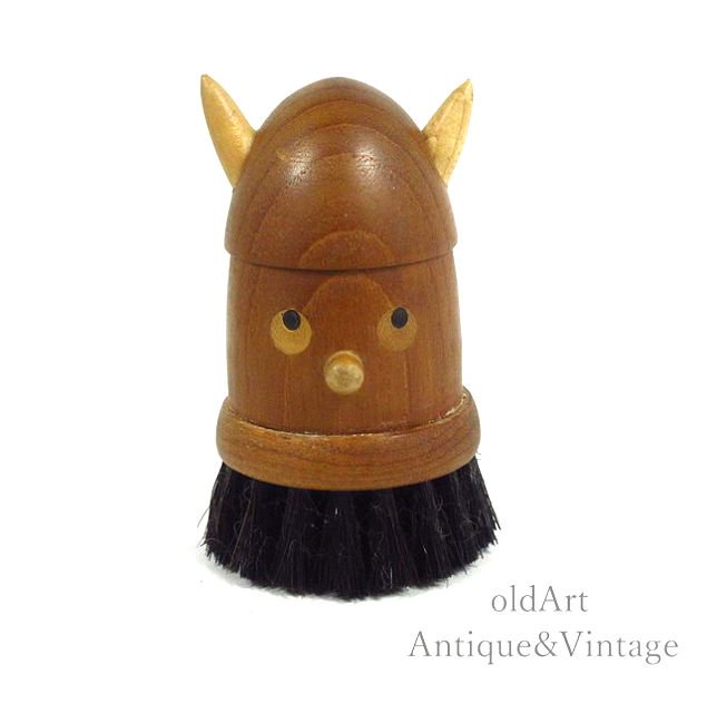 北欧 デンマーク製 1960-70年代 ヴィンテージ 木製 チーク ウッド ドール 人形 オブジェ 置物【N-20474..