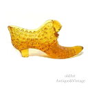 USA製 アメリカ ヴィンテージ 1950-70年代 Fenton オールド フェントン 猫 キャット シューズ Hobnail ホブネイル 靴 ガラス 置物 ...