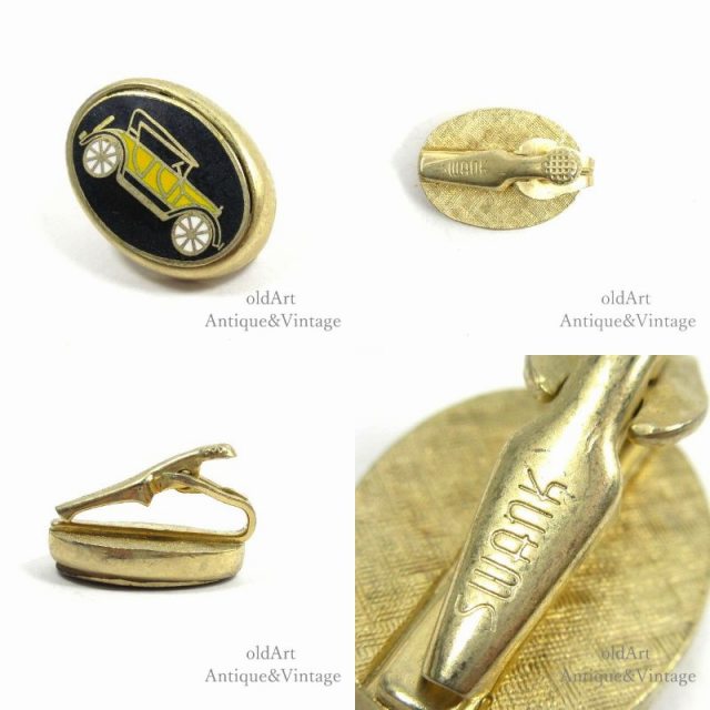 USA製 SWANK社 1950年代 ヴィンテージ クラシックカー モチーフ ネクタイピン タイピン タイクリップ クリップ式【N-22286】【中古】【送料無料】