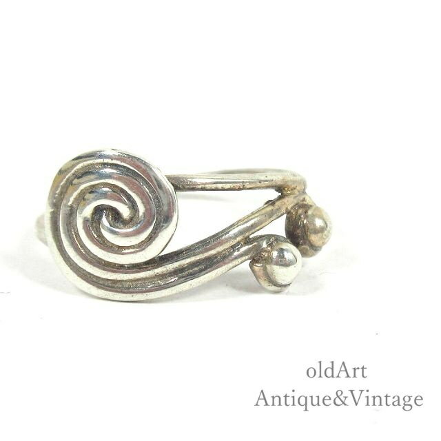 USA アメリカン ヴィンテージ 銀細工 スターリング シルバー製 リング 指輪【14号】【N-23554】【中古】【送料無料】