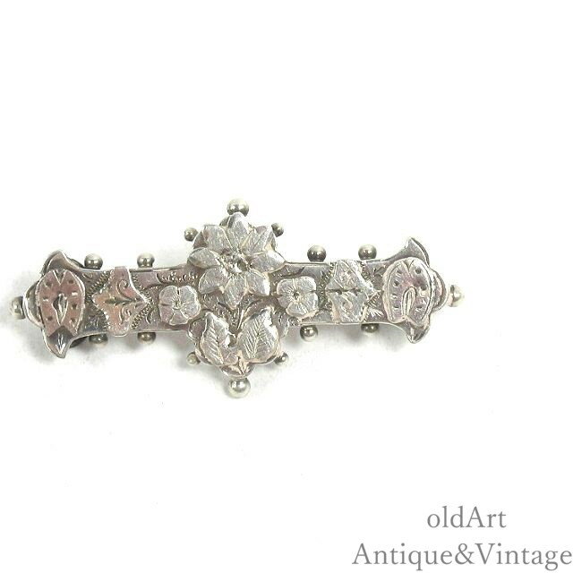 英国 イギリス 1888年代 ヴィクトリアン アンティーク 馬蹄 蹄鉄 ホースシュー シルバー 純銀製 繊細 ..