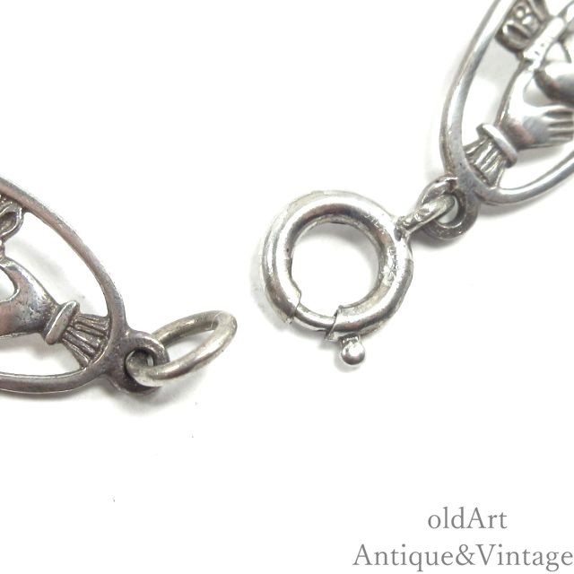 アイルランド製 SOLVAR社 ヴィンテージ Claddagh クラダ 伝統的 透かし細工 彫刻 ...