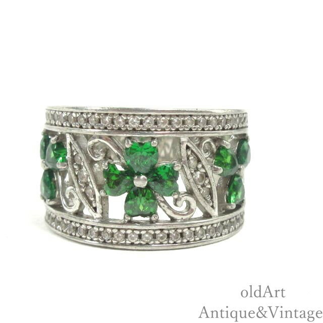 アイルランド製 SOLVAR社 シャムロック 三つ葉 クローバー 国花 Shamrock 透かし細工 アイリッシュ リ..