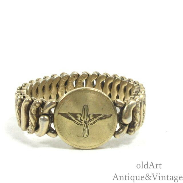 USA製 1910年代 PITMAN&KEELER社 WW1 アンティーク USAF エアフォース プロペラウィング SweetHeart ス..