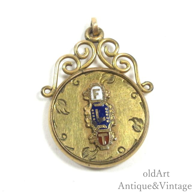 樂天商城 - USA製 アンティーク 1890-1910年代 Odd fellows オッドフェローズ FLT 七宝焼き フォブ ペンダント ヘッド ネックレス トップ 懐中時計【N-25594】【中古】【送料無料】