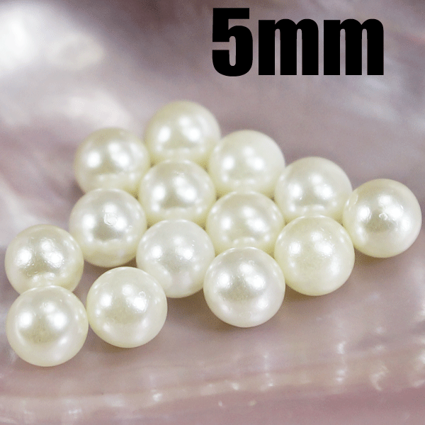 Venetian Beads - デコレーションパール　穴なしパール　 5mm 約200個　新入荷　アクセサリーパーツ　手芸用品　手作り用品　ネイルアート　ネイル　ネイルサロン　ネイルパーツ　デコレーションパーツ　ハンドメイド用品