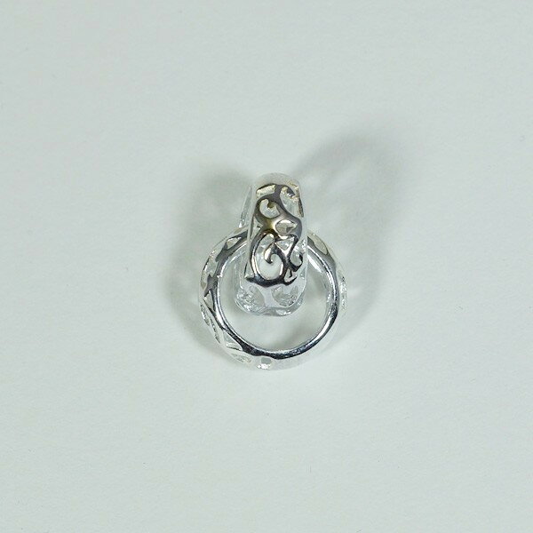 シルバー925　リングペンダントトップ　 12x20mm