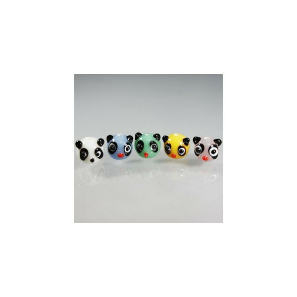 トンボ玉　 ぱんだちゃん 　ミックス