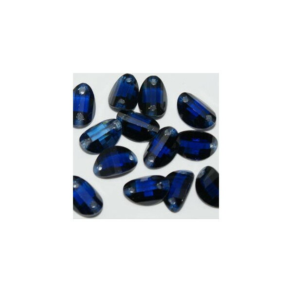 キュービックジルコン　ハーフムーン　6×9mm　Dサファイア　アクセサリーパーツ　手芸用品