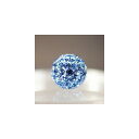 キラキラ ラインストーン デザインパーツ 丸 12mm アクアマリン 2個入 アクセサリーパーツ ネックレス 手芸品 プレスレット ピアス